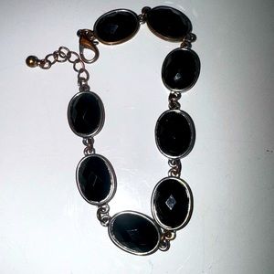 Black and silver bracelet